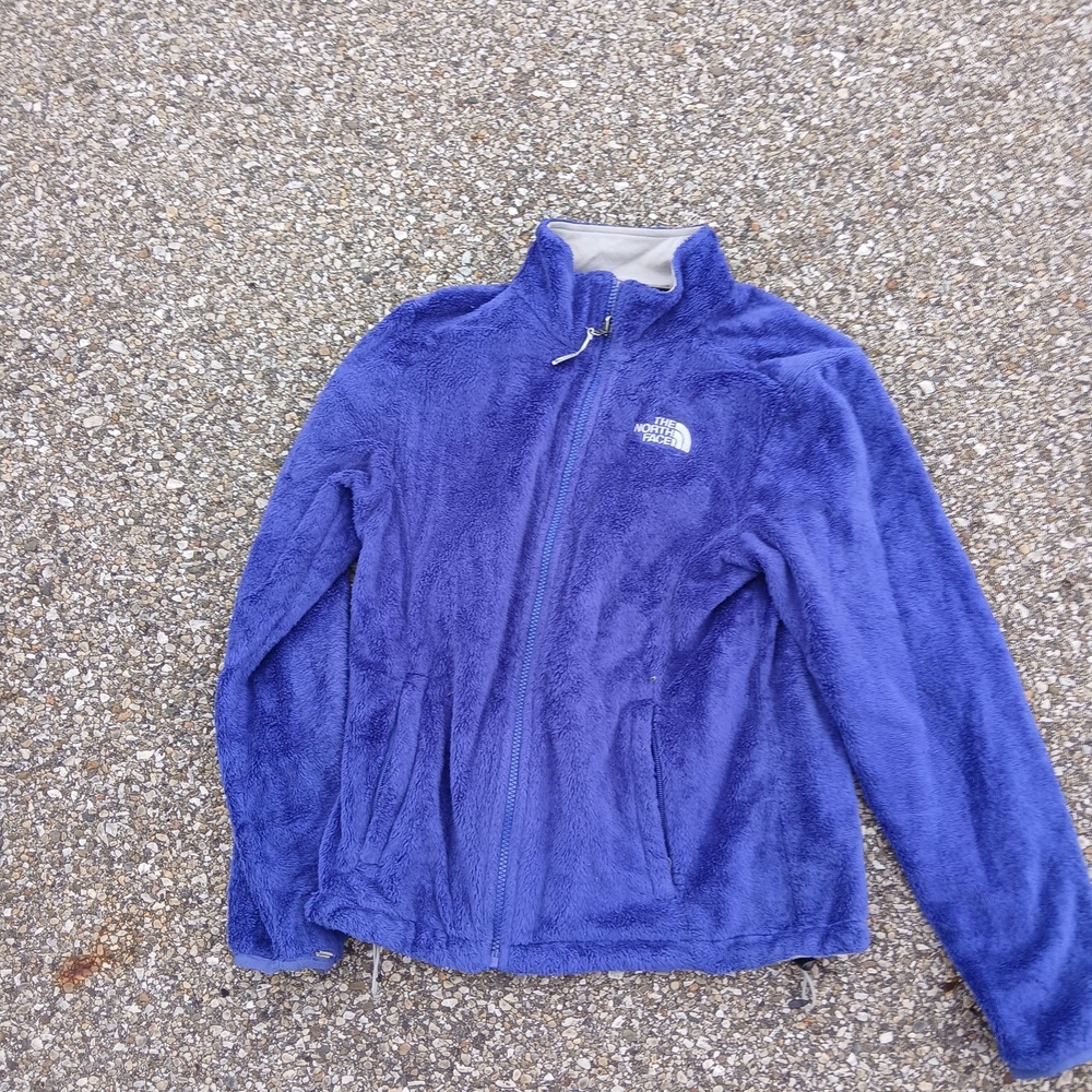 The North Face Fleece Jacket Womens Small Purple Full Zip High Pile Soft